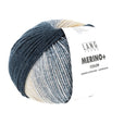 Lang Yarns Merino+ Color – 100g / 180m – Blue/Orange/Brick (0201)