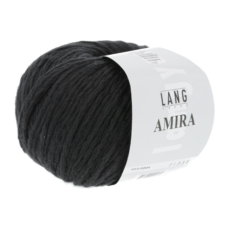 Lang Yarns Amira – 50g / 100m – Black (0004)