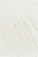 Lang Yarns Cashmere Extra Lace – 25g / 320m – White (0001) – detail
