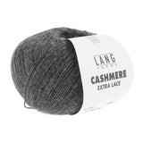 Lang Yarns Cashmere Extra Lace – 25g / 320m – Dark Gray Mélange (0205) – B view