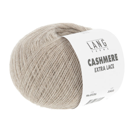Lang Yarns Cashmere Extra Lace – 25g / 320m – Sand Mélange (0226) – B view