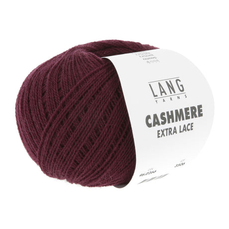 Lang Yarns Cashmere Extra Lace – 25g / 320m – Berry Mélange (0266) – B view