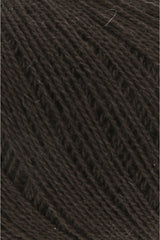 Lang Yarns Cashmere Extra Lace – 25g / 320m – Dark Brown Mélange (0268) – C view