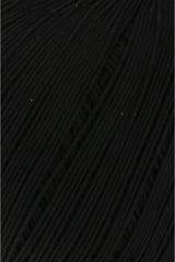 Lang Yarns Marisa – 100% Egyptian cotton yarn, 50g/210m – Black (0004) – detail
