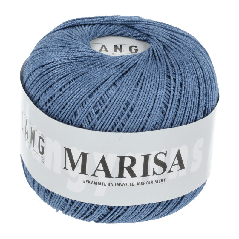 Lang Yarns Marisa – 100% Egyptian cotton yarn, 50g/210m – Dove Blue (0010)