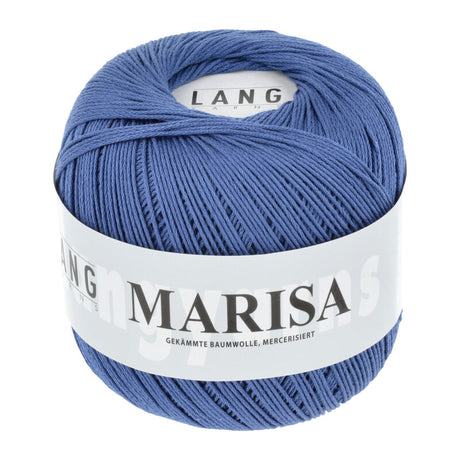 Lang Yarns Marisa – 100% Egyptian cotton yarn, 50g/210m – Sapphire (0076)