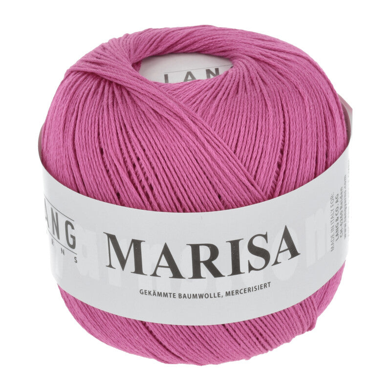 Lang Yarns Marisa – 100% Egyptian cotton yarn, 50g/210m – Pink (0084)
