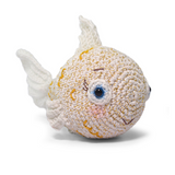 Circulo Amigurumi Sparkle 149 m / 80 g - Crocheted fish  on a white background