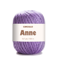 Circulo ANNE - 100% mercerized Cotton Yarn, 500m / 147g - Purple ball of yarn with 'Circulo Anne' label on a white background