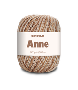 Circulo ANNE - 100% mercerized Cotton Yarn, 500m / 147g - Ball of yarn with 'Circulo Anne' label on a white background