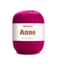 Circulo ANNE - 100% mercerized Cotton Yarn, 500m / 147g - Ball of pink yarn with a Circulo Anne label on a white background