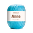 Circulo ANNE - 100% mercerized Cotton Yarn, 500m / 147g - Blue ball of yarn with 'Circulo Anne' label on a white background