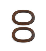 Circulo Oval Wooden Handle 1 Pair