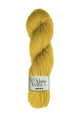 Circulo Aloe Vera Yarn 121m / 100g - Mustard yellow skein of yarn with 'Aloe Vera Circulo' label on a white background