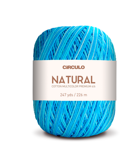 Círculo Barroco Multicolor Premium 4/6 – Hilo de algodón brasileño (226m / 200g)
