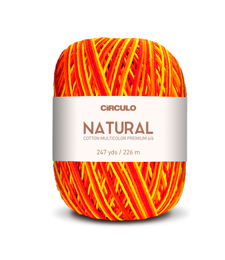 Círculo Barroco Multicolor Premium 4/6 – Hilo de algodón brasileño (226m / 200g)