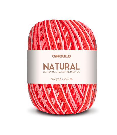 Círculo Barroco Multicolor Premium 4/6 – Hilo de algodón brasileño (226m / 200g)