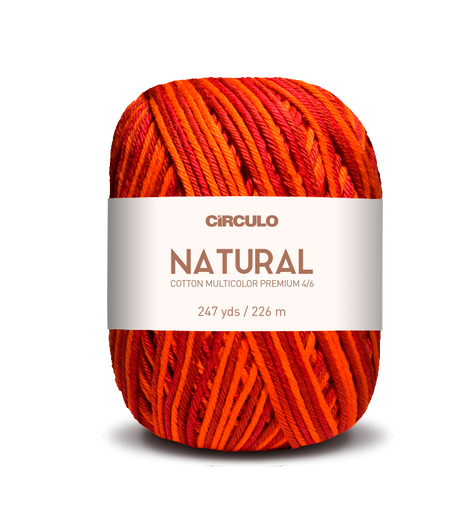 Círculo Barroco Multicolor Premium 4/6 – Hilo de algodón brasileño (226m / 200g)
