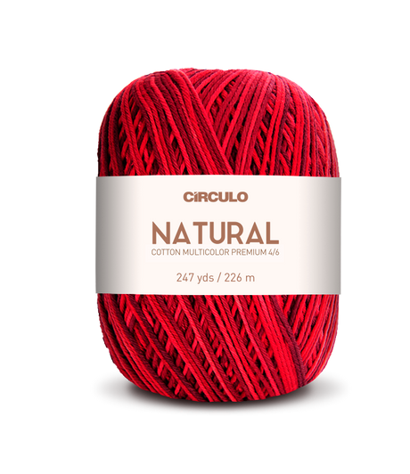 Círculo Barroco Multicolor Premium 4/6 – Hilo de algodón brasileño (226m / 200g)