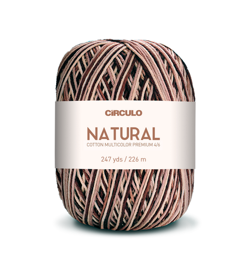 Círculo Barroco Multicolor Premium 4/6 – Hilo de algodón brasileño (226m / 200g)