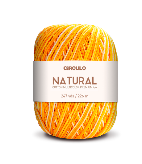 Círculo Barroco Multicolor Premium 4/6 – Hilo de algodón brasileño (226m / 200g)