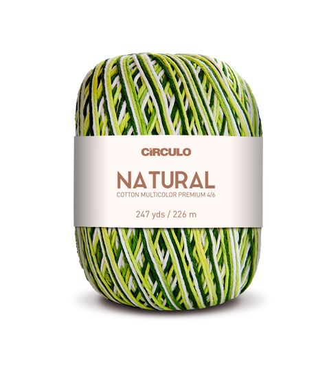 Círculo Barroco Multicolor Premium 4/6 – Hilo de algodón brasileño (226m / 200g)