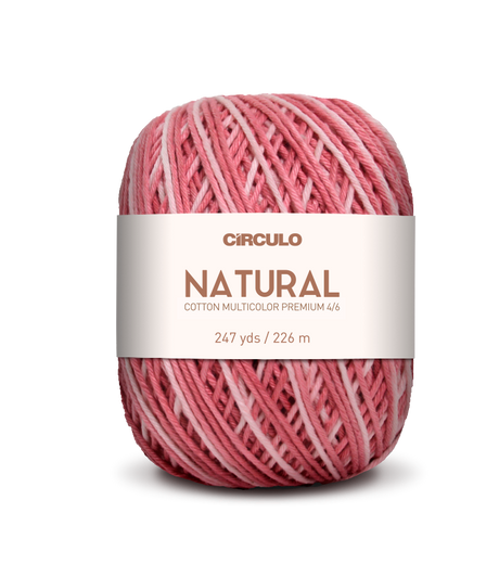 Círculo Barroco Multicolor Premium 4/6 – Hilo de algodón brasileño (226m / 200g)