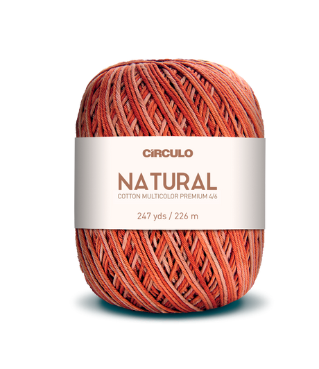 Círculo Barroco Multicolor Premium 4/6 – Hilo de algodón brasileño (226m / 200g)