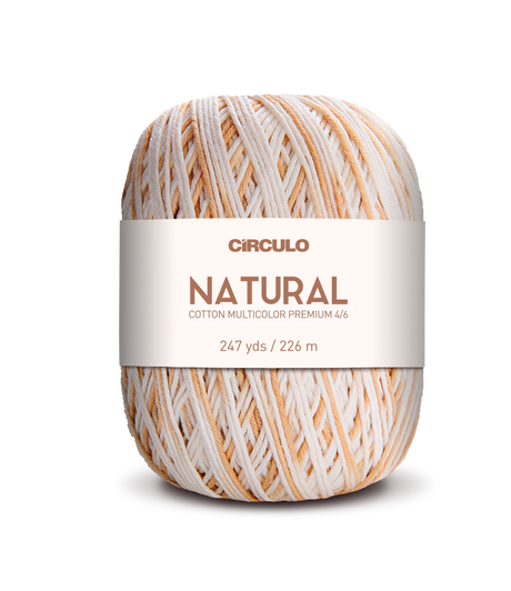 Círculo Barroco Multicolor Premium 4/6 – Hilo de algodón brasileño (226m / 200g)
