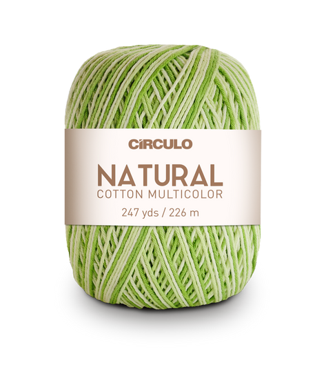 Círculo Natural Cotton Multicolor 4/6 – Fio de algodão (226 m / 200 g)
