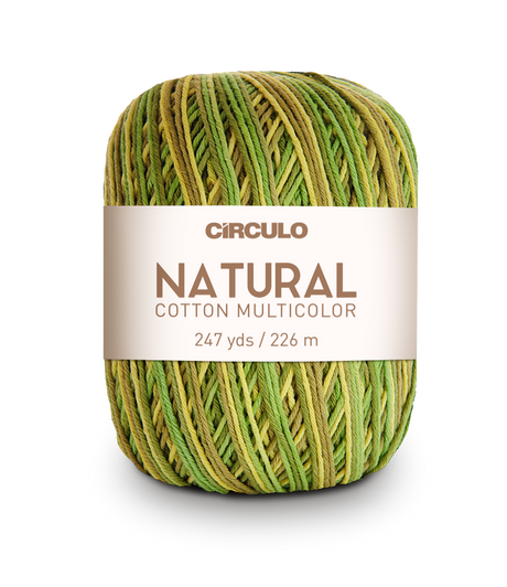 Círculo Natural Cotton Multicolor 4/6 – Fio de algodão (226 m / 200 g)