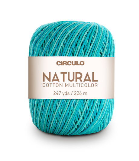 Círculo Natural Cotton Multicolor 4/6 – Fio de algodão (226 m / 200 g)