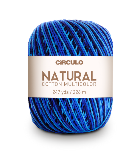 Círculo Natural Cotton Multicolor 4/6 – Fio de algodão (226 m / 200 g)