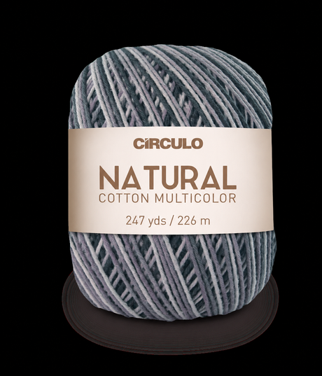 Círculo Natural Cotton Multicolor 4/6 – Fio de algodão (226 m / 200 g)