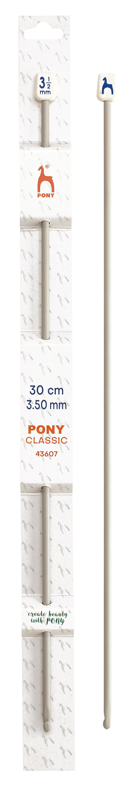 Pony Classic Aluminium Tunisian Crochet Hooks – 30 cm, 3.50 mm
