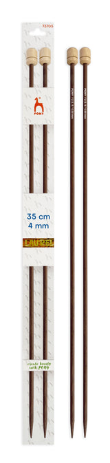 Pony Laurel Single Pointed Knitting Needles – 35 cm, 4.00 mm