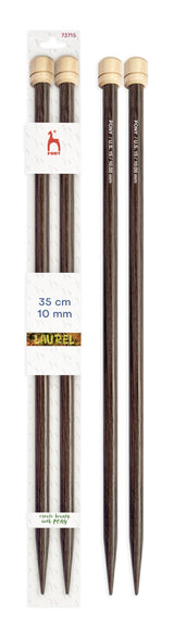 Pony Laurel Single Pointed Knitting Needles – 35 cm, 10.00 mm