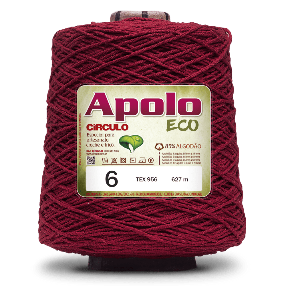 Apolo Eco 4/6 Cotton Cord Yarn – Ideal for Crochet Bags & Home Decor (600g) - Leo Hobby