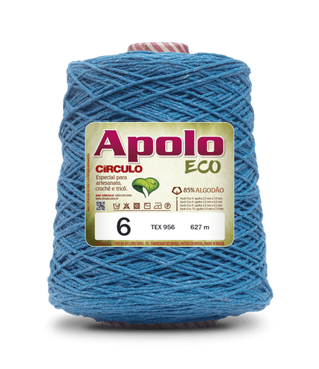 Apolo Eco 4/6 Cotton Cord Yarn – Ideal for Crochet Bags & Home Decor (600g) - Leo Hobby