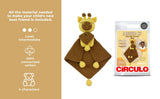 Circulo Amigurumi Crochet Kit - Lovey Blanket - All Included, Easy Instructions - Crochet Set for Intermediate - Animal Crochet Kit, Premium Amigurumi Yarn for Crocheting - Giraffe - Leo Hobby Marketplace