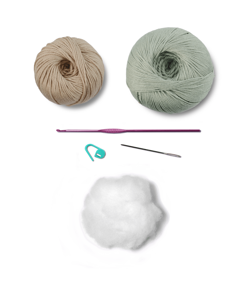 Circulo Amigurumi Crochet Kit - Lovey Blanket - All Included, Easy Instructions - Crochet Set for Intermediate - Animal Crochet Kit, Premium Amigurumi Yarn for Crocheting - Bear - Leo Hobby