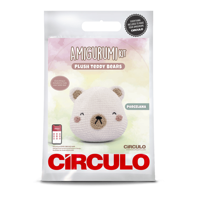 Circulo Amigurumi Kit Plush Teddy Collection - Porcelana - Leo Hobby