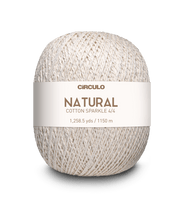 Circulo Barroco Natural Brilho Gold/Silver Yarn / Circulo Natural Cotton Sparkle Gold/ Silver Yarn, 400g - Leo Hobby Marketplace
