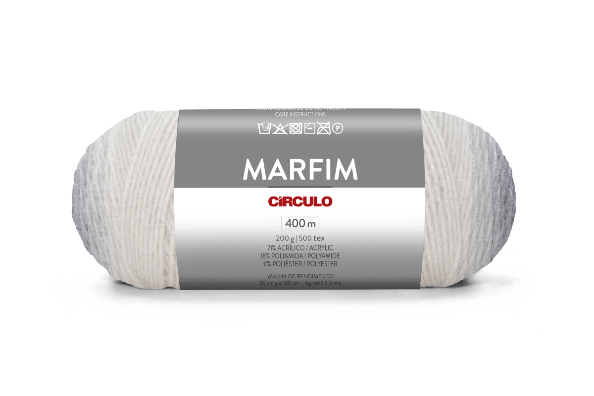 Círculo Marfim - Soft Gradient Yarn with Cashmere Touch (200g) - Leo Hobby
