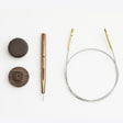 Versatile KnitPro Lantern Moon Cords, fixed and swivel
