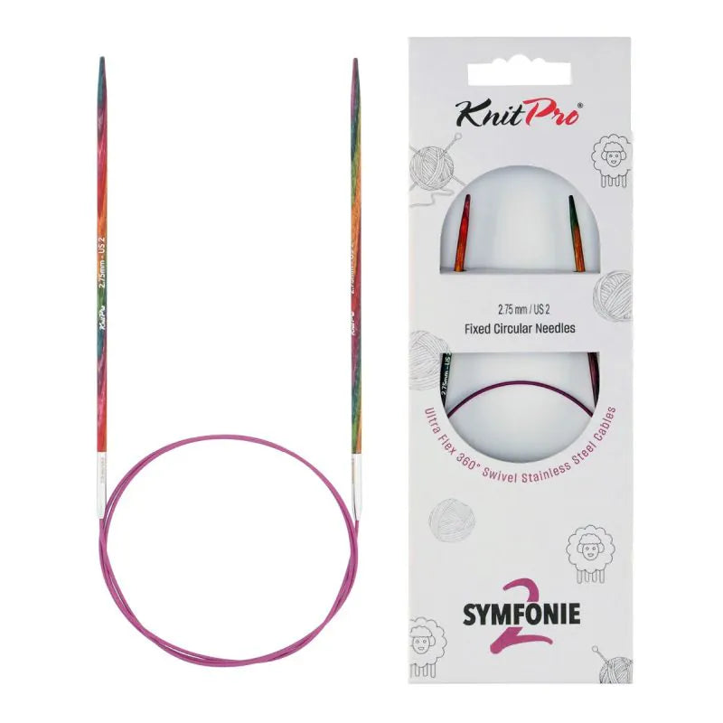 KnitPro Symfonie 2 fixed circular knitting needles, 2.75 mm