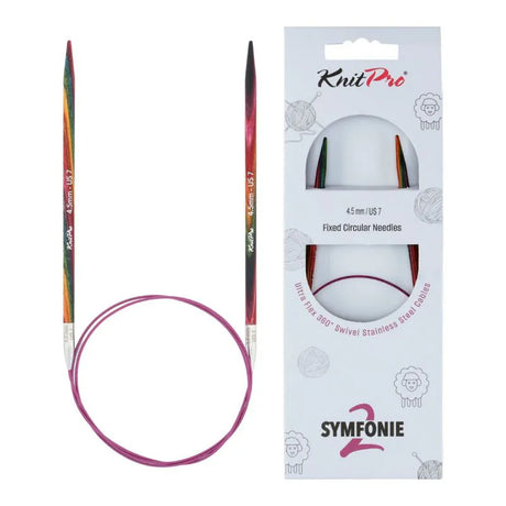 KnitPro Symfonie 2 fixed circular knitting needles, 4.50 mm