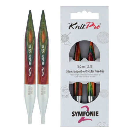 KnitPro Symfonie 2 interchangeable circular knitting needle tips, 10.00 mm