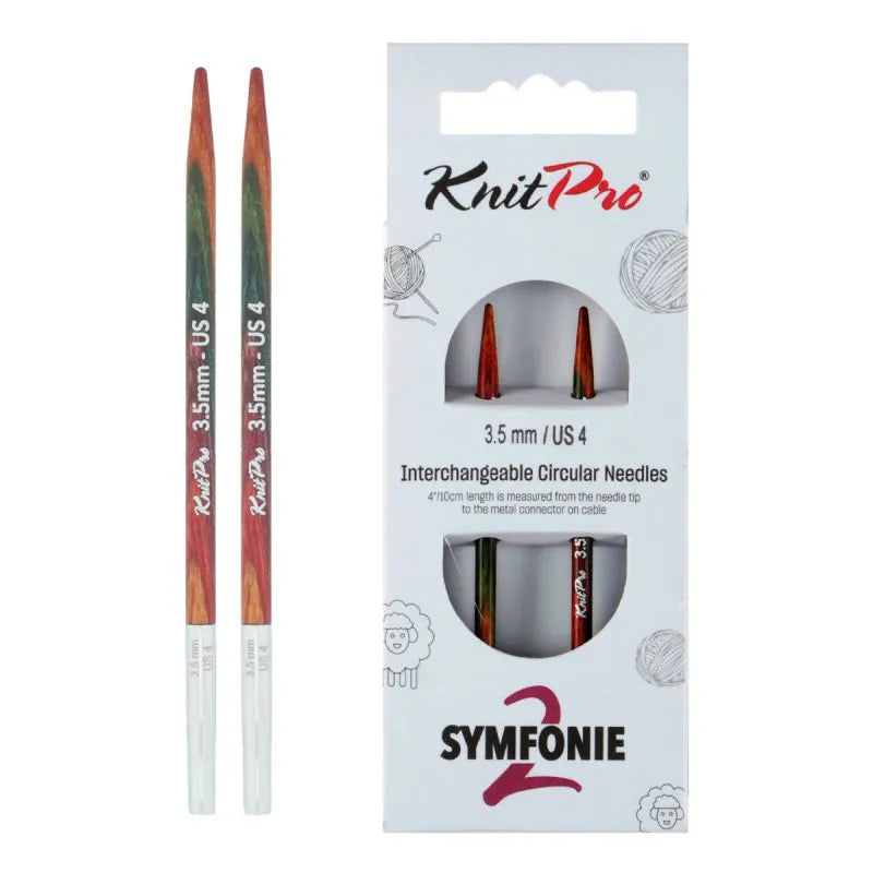 KnitPro Symfonie 2 interchangeable circular knitting needle tips, 3.50 mm