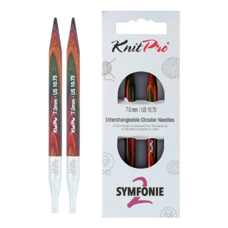 KnitPro Symfonie 2 interchangeable circular knitting needle tips, 7.00 mm
